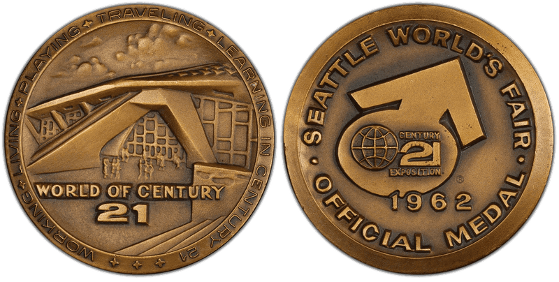 1962 Medal SH-25-6 Bronze 39mm World of Century 21