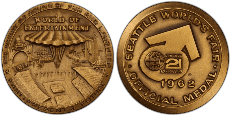 1962 Medal SH-25-8 Bronze 39mm Century 21-World Of Entertainment