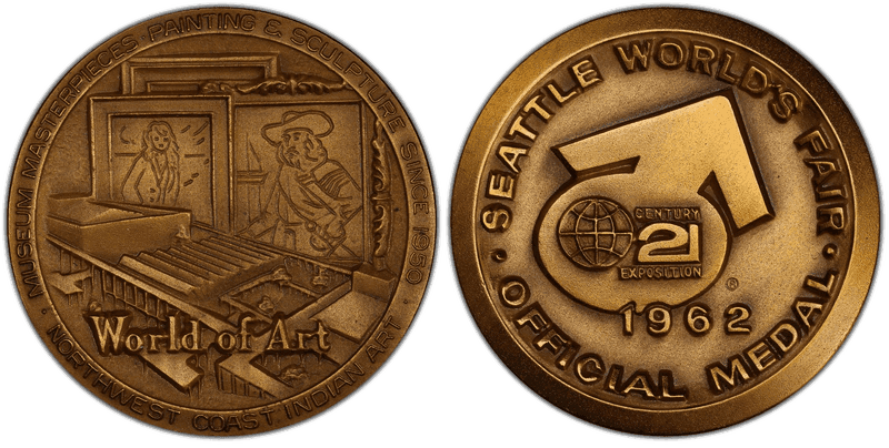 1962 Medal SH-25-9 Bronze 39mm Century 21-World Of Art
