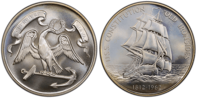 (1962) Silver So-Called Half Dollar, U.S.S. Constitution