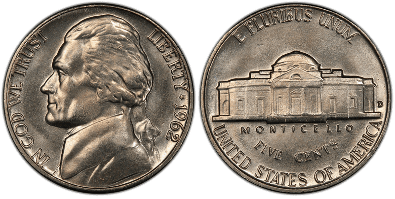 1962 Jefferson Nickel