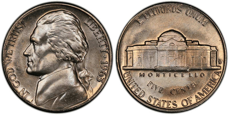 1963 Jefferson Nickel