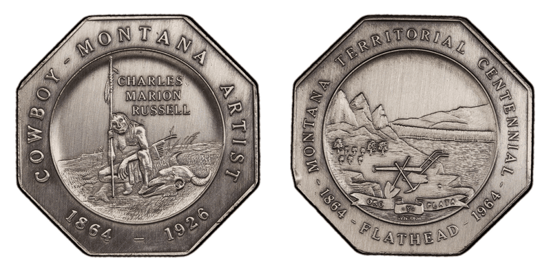 1964 Silver Medal Montana Centennial - Flathead