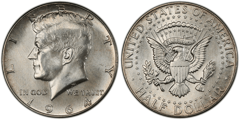 1964 (D) Kennedy Half Dollar - DDO