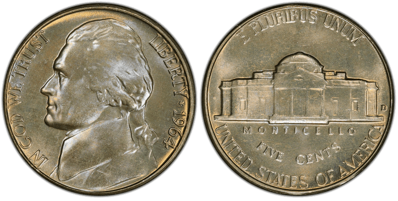 1964 Jefferson Nickel