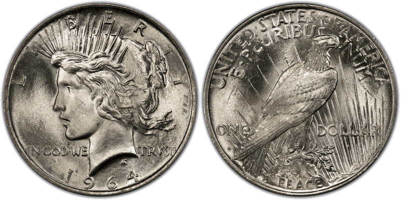 1964 Peace Dollar
