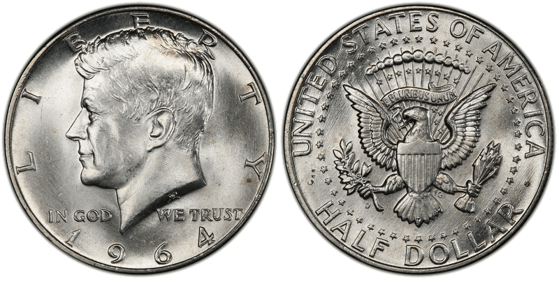 Kennedy Half Dollars Silver (1964)