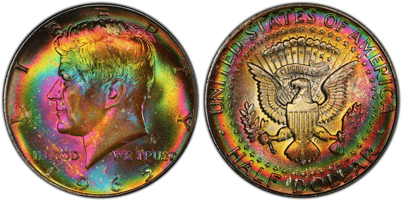 Kennedy Half Dollars Silver Clad 1965-1970