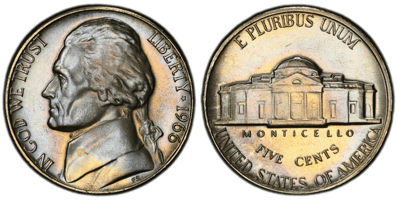 1966 Jefferson Nickel