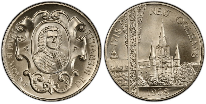 (1968) Silver So-Called Half Dollar, New Orleans 250th Anniversary