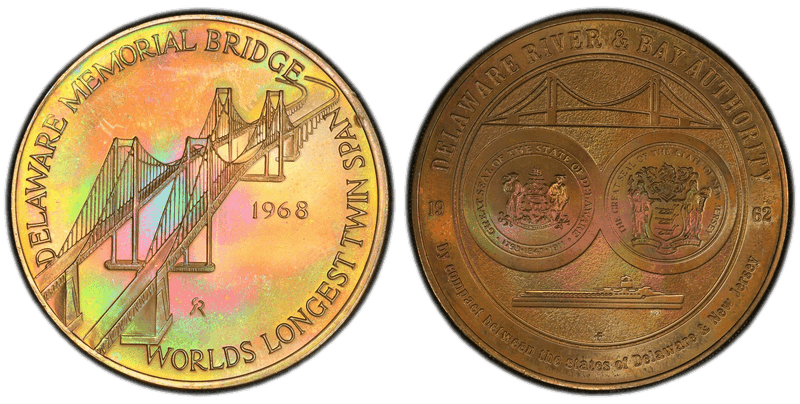 1968-FM Bronze Medal Delaware Memorial Bridge
