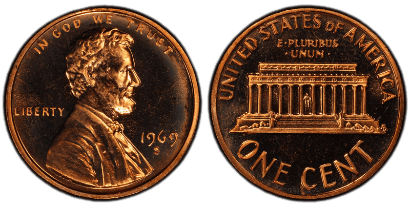 1969 (S) Proof Lincoln Memorial Cent