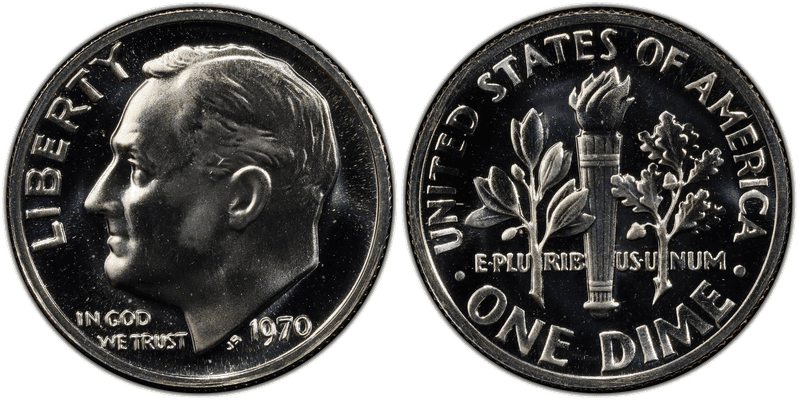 1970 (S) Proof Roosevelt Dime - No S