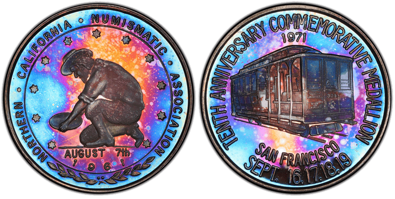 1971 Silver Medal N.C.N.A. 10th Anniversary