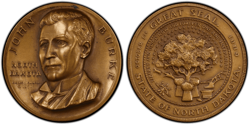 1971 Medal John Burke Bronze 33mm Medallic Art Co., NY