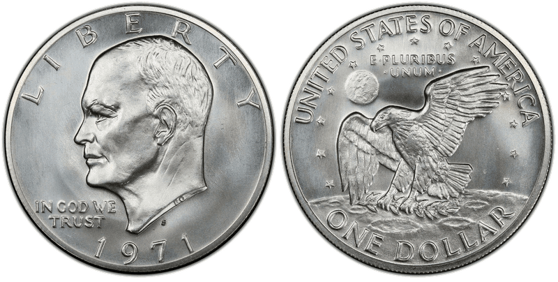 1971 (S) Eisenhower Dollar - Prototype Strike DDO-023/ODV-010/RDV-007