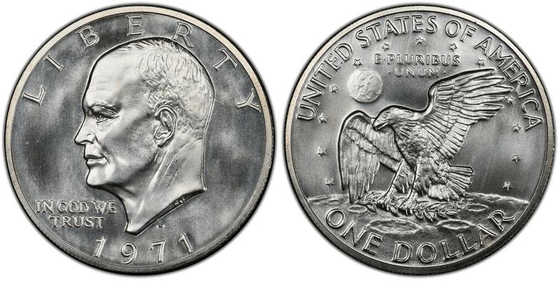 1971 (S) Eisenhower Dollar - Prototype Strike DMR-039/ODV-011/RDV-007