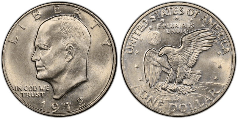 1972 Eisenhower Dollar - Type 2
