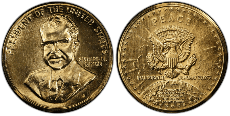 1973-D Medal Nixon Inauguration Bronze 34mm