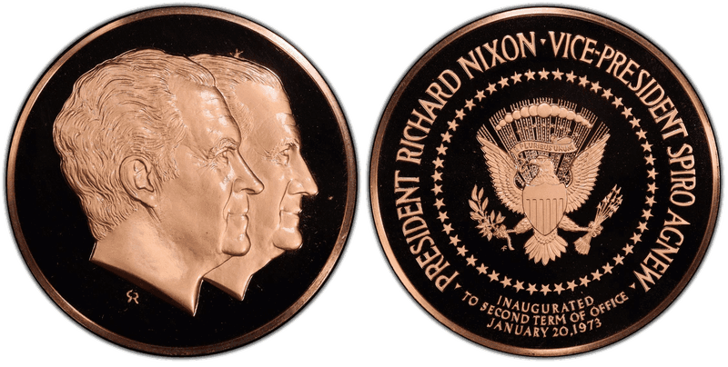 1973-FM Bronze Medal Nixon-Agnew 2nd Inauguration