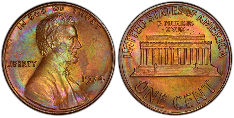 1974 Lincoln Memorial Cent