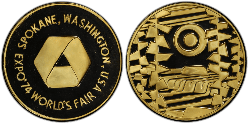 1974 Medal D1974-1agp, Gilt-Silver Spokane Expo Large