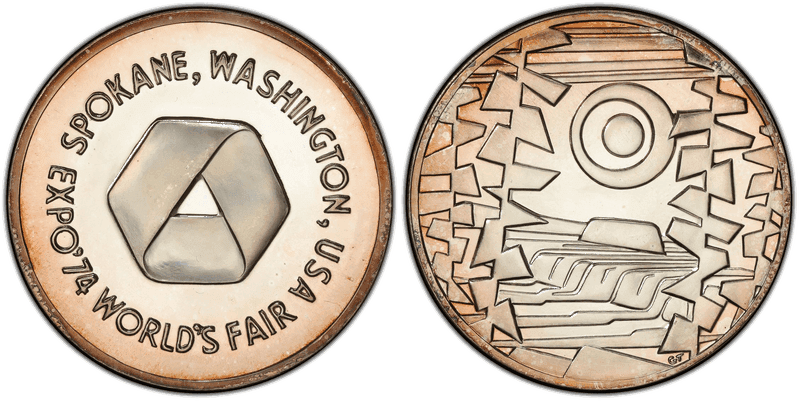 1974 Silver Medal D1974-1c, Spokane Expo Small