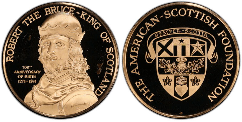 1974-FM Bronze Medal 700th Ann. Robert the Bruce