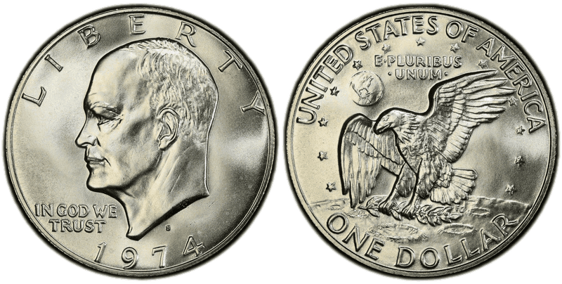 1974 (S) Silver Eisenhower Dollar