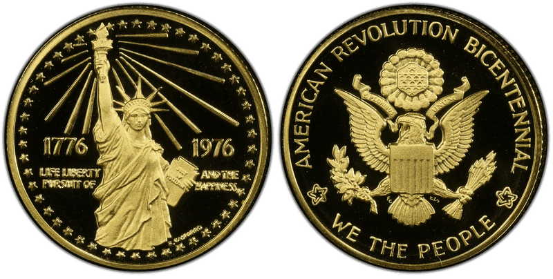1976 Gold Medal American Revolution 22mm