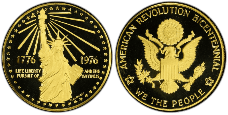 1976 Gold Medal American Revolution 33mm