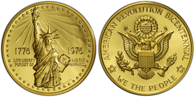 1976 Gold Medal American Revolution 76mm