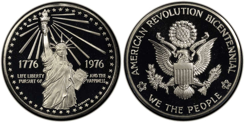 1976 Silver Medal D1976-3e, National Bicentennial