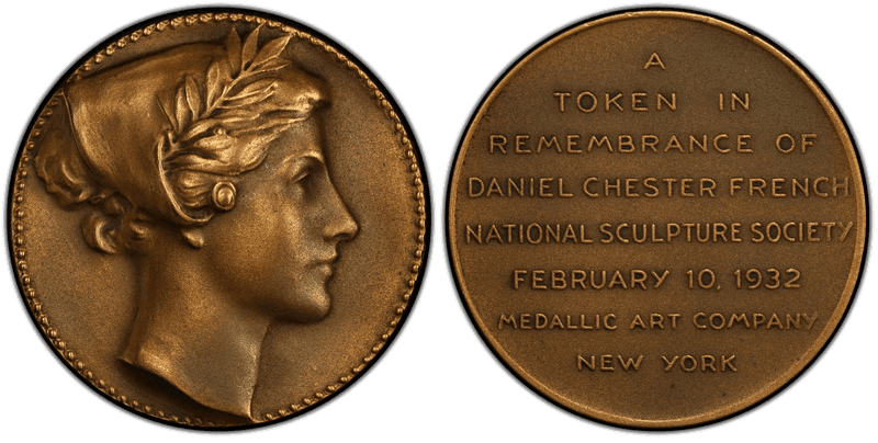 1976 Medal Daniel Chester French Medallic Art Co., NY