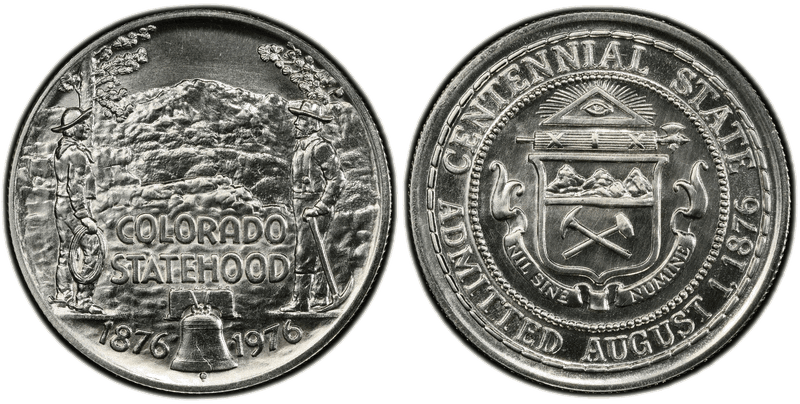 (1976) Silver So-Called Half Dollar, Colorado Statehood Centennial