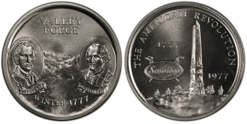 (1977) Silver So-Called Half Dollar, Valley Forge-Saratoga