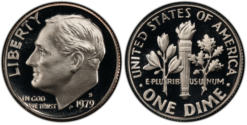 1979 (S) Proof Roosevelt Dime - Type 2
