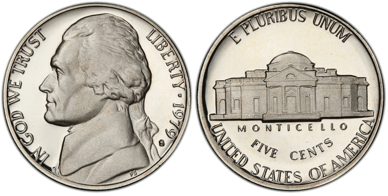 1979 (S) Proof Jefferson Nickel - Type 1