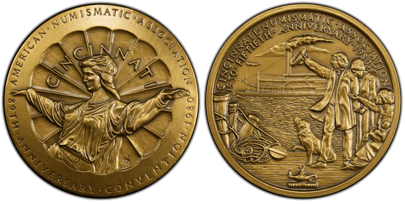 1980 Medal 89th ANA Convention Brass