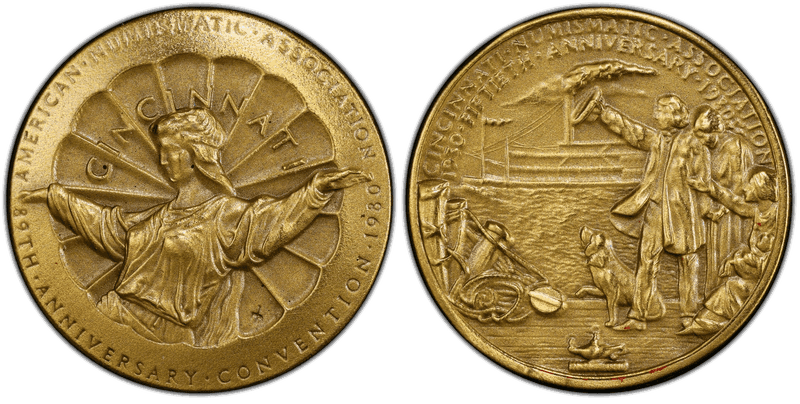 1980 Medal 89th ANA Convention Brass, 19mm