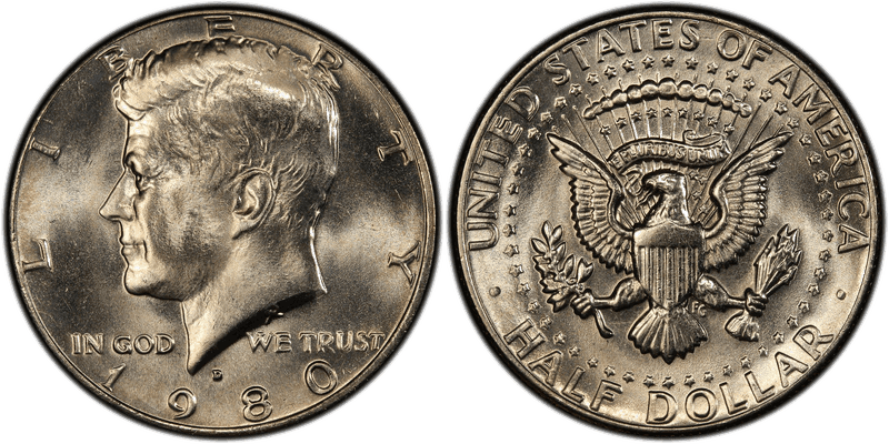 1980 Kennedy Half Dollar