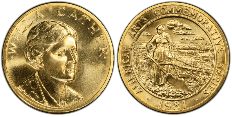 1981 American Arts Commemorative Medallion - Willa Cather