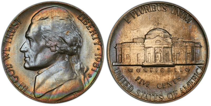 1981 Jefferson Nickel