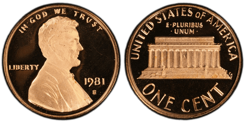 1981 (S) Lincoln Memorial Cent - Proof Type 2