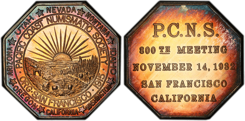 1982 Silver Medal 800th Meeting P.C.N.S.