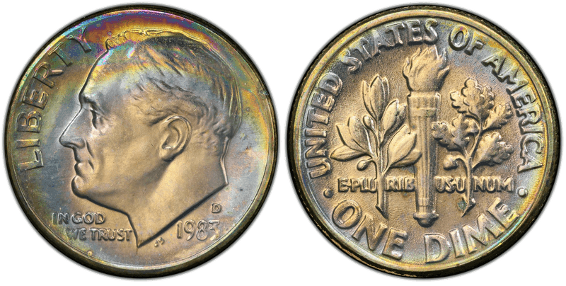 1983 Roosevelt Dime