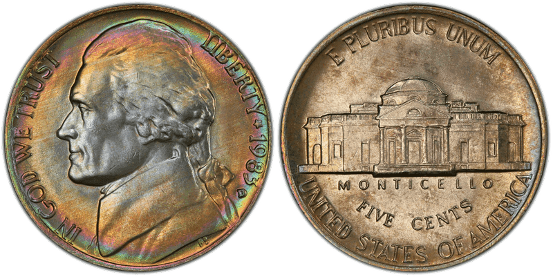 1983 Jefferson Nickel