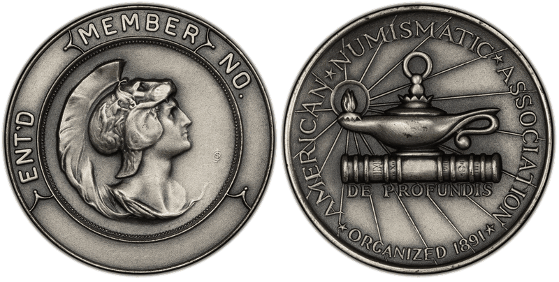 1984 Medal A.N.A. Member Medal Silver 32mm