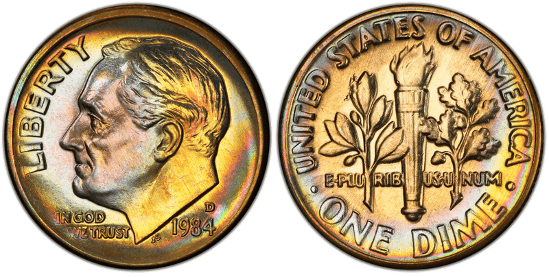 1984 Roosevelt Dime