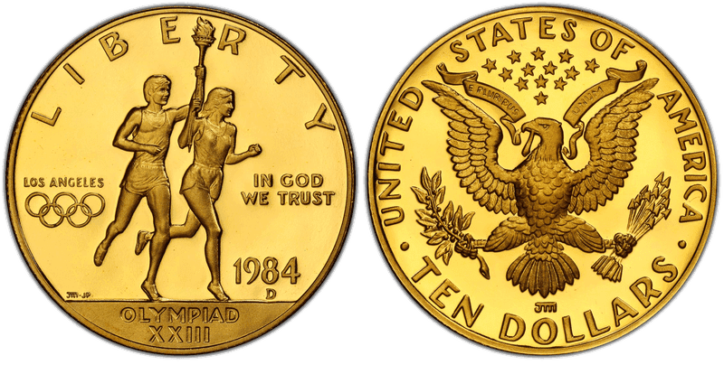 Modern Commemorative Ten Dollar Gold (1984-2003)